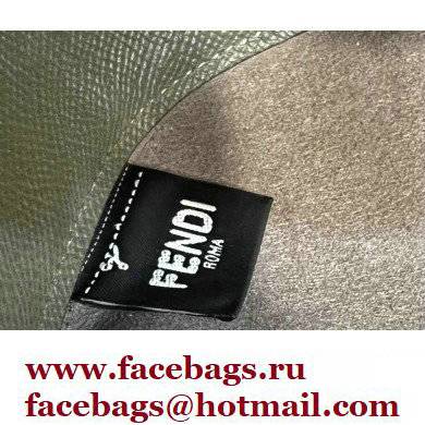 Fendi Pomodorino Drawstring Mini Bucket Bag Leather Dark Green 2022 - Click Image to Close