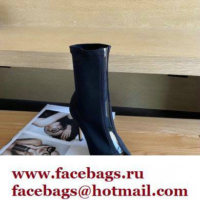 Gianvito Rossi Heel 10.5cm FABRIC and TPU HIROKO BOOTIE Black 2022 - Click Image to Close