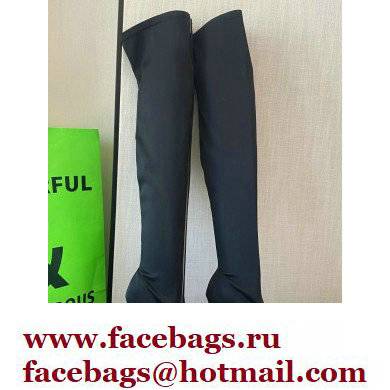 Gianvito Rossi Heel 10.5cm FABRIC and TPU HIROKO CUISSARD Thigh-high Boots Black 2022