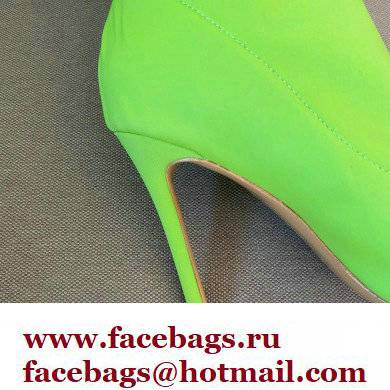 Gianvito Rossi Heel 10.5cm FABRIC and TPU HIROKO CUISSARD Thigh-high Boots Green 2022