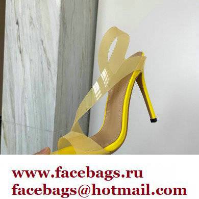 Gianvito Rossi Heel 11.5cm TPU METROPOLIS Sandals Yellow 2022 - Click Image to Close