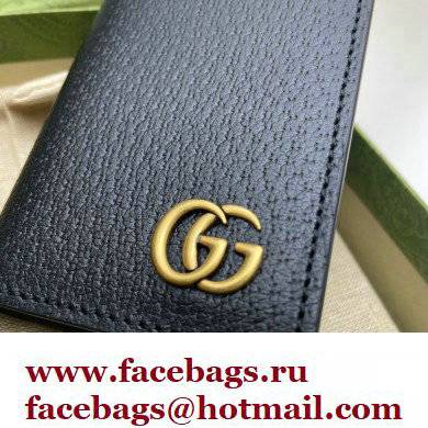 Gucci GG Marmont Card Case 547075 Black/Gold 2022