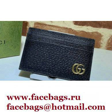 Gucci GG Marmont Card Case 657588 Black/Gold 2022