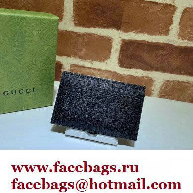 Gucci GG Marmont Card Case 657588 Black/Gold 2022 - Click Image to Close
