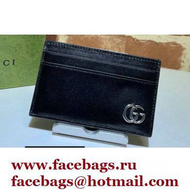Gucci GG Marmont Card Case 657588 Black/Silver 2022