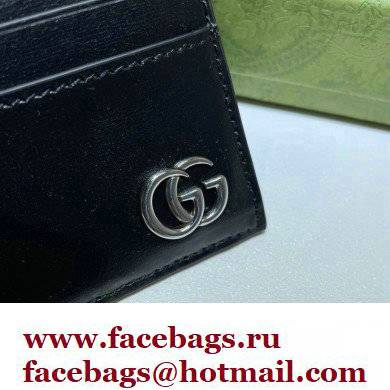 Gucci GG Marmont Card Case 657588 Black/Silver 2022