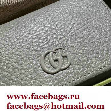 Gucci GG Marmont Medium Wallet 644407 Resin Hardware Gray 2022