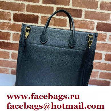 Gucci Medium/Large Tote Bag with Gucci Logo 674850 Black 2022 - Click Image to Close