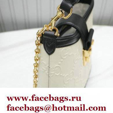 Gucci Small GG Shoulder Bag 675788 White 2022