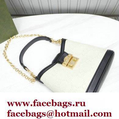 Gucci Small GG Shoulder Bag 675788 White 2022