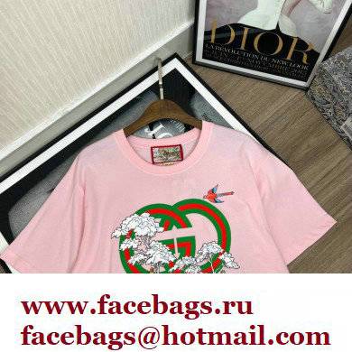 Gucci Tiger Interlocking G T-shirt pink Gucci Tiger Interlocking G T-shirt pink