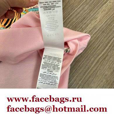 Gucci Tiger Interlocking G T-shirt pink - Click Image to Close