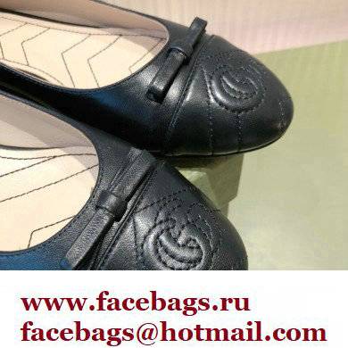 Gucci ballet flats with Double G 680878 Black 2022
