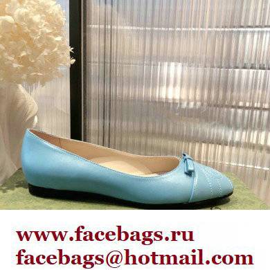 Gucci ballet flats with Double G 680878 Blue 2022 - Click Image to Close