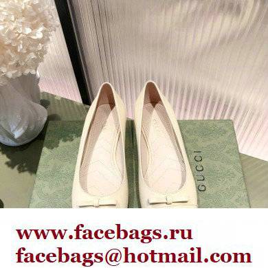 Gucci ballet flats with Double G 680878 Creamy 2022