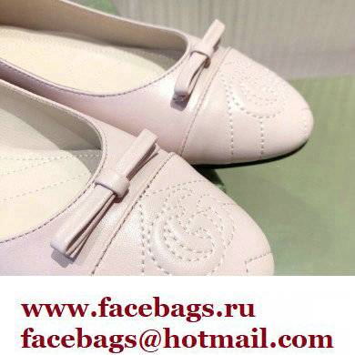 Gucci ballet flats with Double G 680878 Light Pink 2022 - Click Image to Close