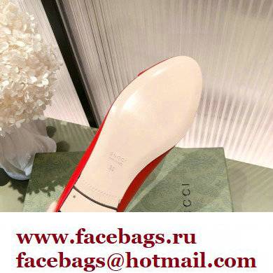 Gucci ballet flats with Double G 680878 Red 2022 - Click Image to Close