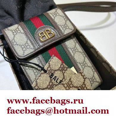 Gucci x Balenciaga The Hacker Project Phone Bag 680130 GG Canvas Beige 2022