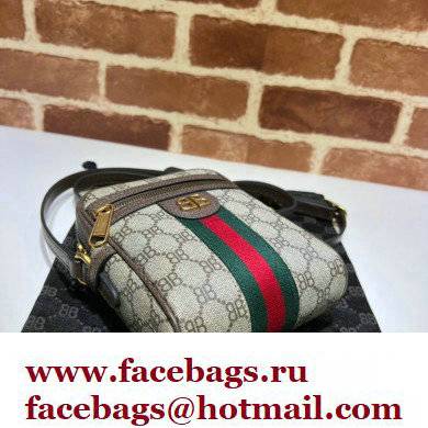 Gucci x Balenciaga The Hacker Project Shoulder Zip Bag 680129 GG Canvas Beige 2022