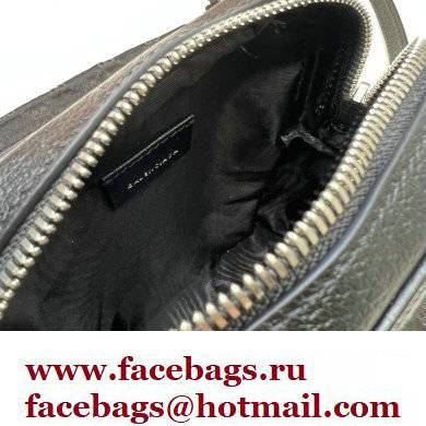 Gucci x Balenciaga The Hacker Project Shoulder Zip Bag 680129 GG Canvas Black 2022