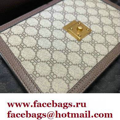 Gucci x Balenciaga The Hacker Project Small Handbag 680119 GG Canvas Beige 2022