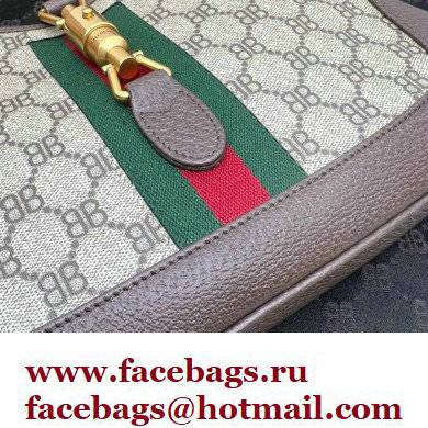 Gucci x Balenciaga The Hacker Project Small Hobo Bag 680118 GG Canvas Beige 2022