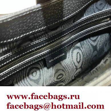Gucci x Balenciaga The Hacker Project Small Hobo Bag 680118 GG Canvas Black 2022