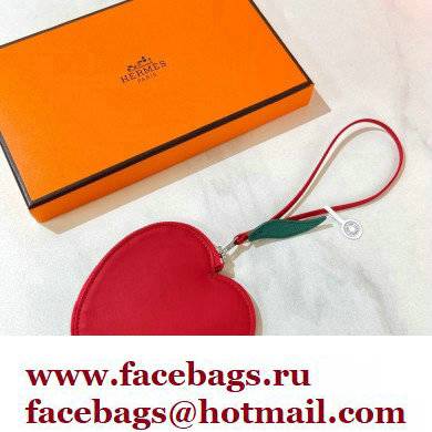 Hermes Apple Leather Fruit Bag Charm 2022