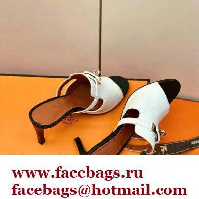 Hermes Kelly Buckle Cute Sandals White