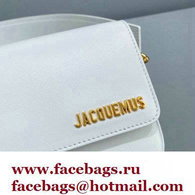 Jacquemus Le Carinu Small Square Bag Leather White