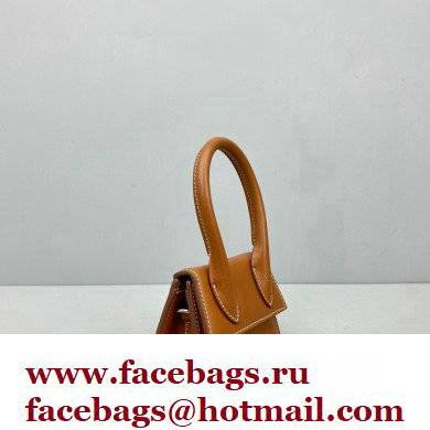 Jacquemus Le Chiquito Homme Mini Bag Leather Brown with Removable Shoulder Strap
