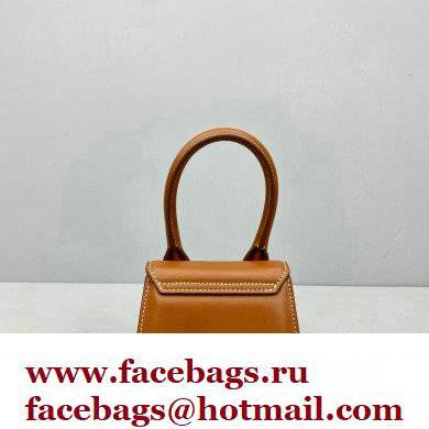 Jacquemus Le Chiquito Homme Mini Bag Leather Brown with Removable Shoulder Strap