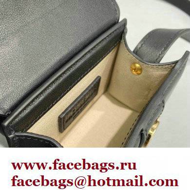 Jacquemus Le Chiquito Montagne Mini sac en cuir Bag Leather Black - Click Image to Close