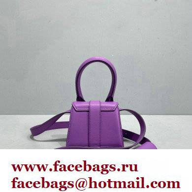 Jacquemus Le Chiquito Montagne Mini sac en cuir Bag Leather Purple