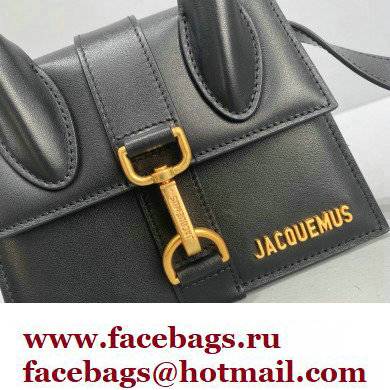Jacquemus Le Chiquito Montagne moyen Petit sac en cuir Bag Leather Black