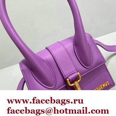 Jacquemus Le Chiquito Montagne moyen Petit sac en cuir Bag Leather Purple