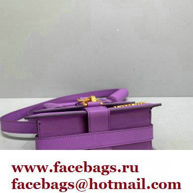 Jacquemus Le Chiquito Montagne moyen Petit sac en cuir Bag Leather Purple - Click Image to Close