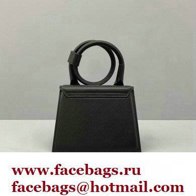 Jacquemus Le Chiquito Noeud Flexible Handle Small Bag Leather Black