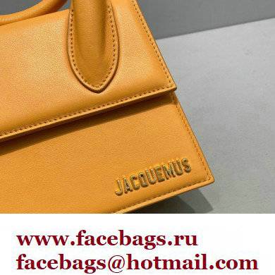 Jacquemus Le Chiquito Noeud Flexible Handle Small Bag Leather Yellow