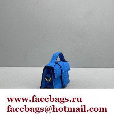 Jacquemus Le Petit Bambino Mini Bag Suede Blue