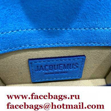 Jacquemus Le Petit Bambino Mini Bag Suede Blue