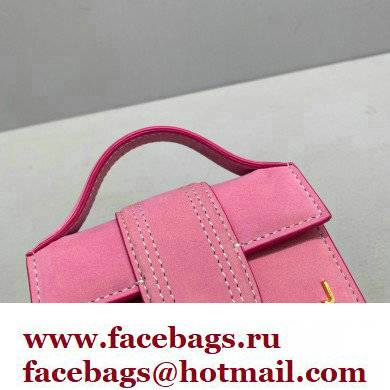 Jacquemus Le Petit Bambino Mini Bag Suede Pink - Click Image to Close
