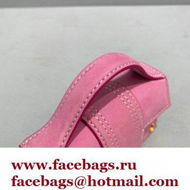 Jacquemus Le Petit Bambino Mini Bag Suede Pink - Click Image to Close