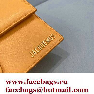 Jacquemus Le grand Bambino Large Envelope Handbag Leather Yellow - Click Image to Close