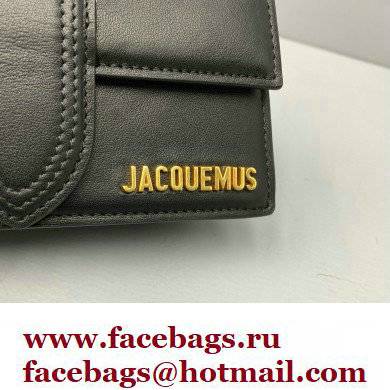 Jacquemus calfskin Le Bambino Mini Envelope Handbag black