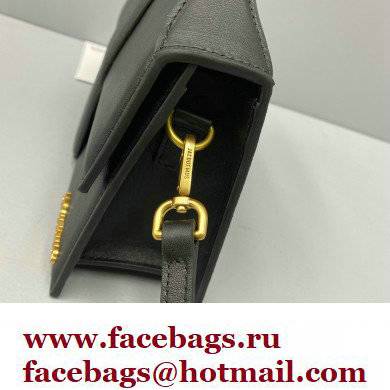 Jacquemus calfskin Le grand Bambino Large Envelope handbag black