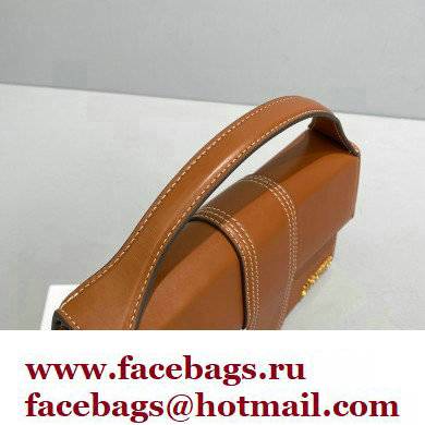 Jacquemus calfskin Le grand Bambino Large Envelope handbag brown - Click Image to Close