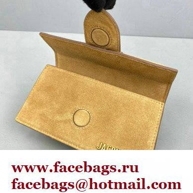 Jacquemus suede Le Bambino Mini Envelope Handbag beige