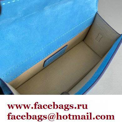 Jacquemus suede Le Bambino Mini Envelope Handbag blue