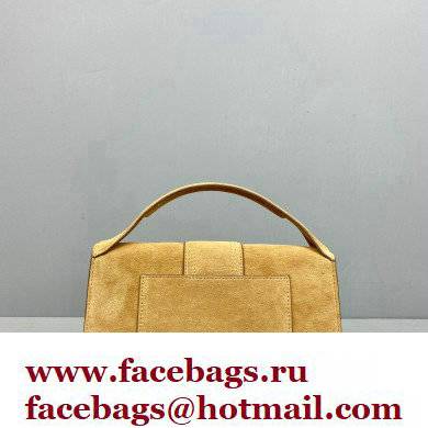 Jacquemus suede Le grand Bambino Large Envelope handbag beige - Click Image to Close
